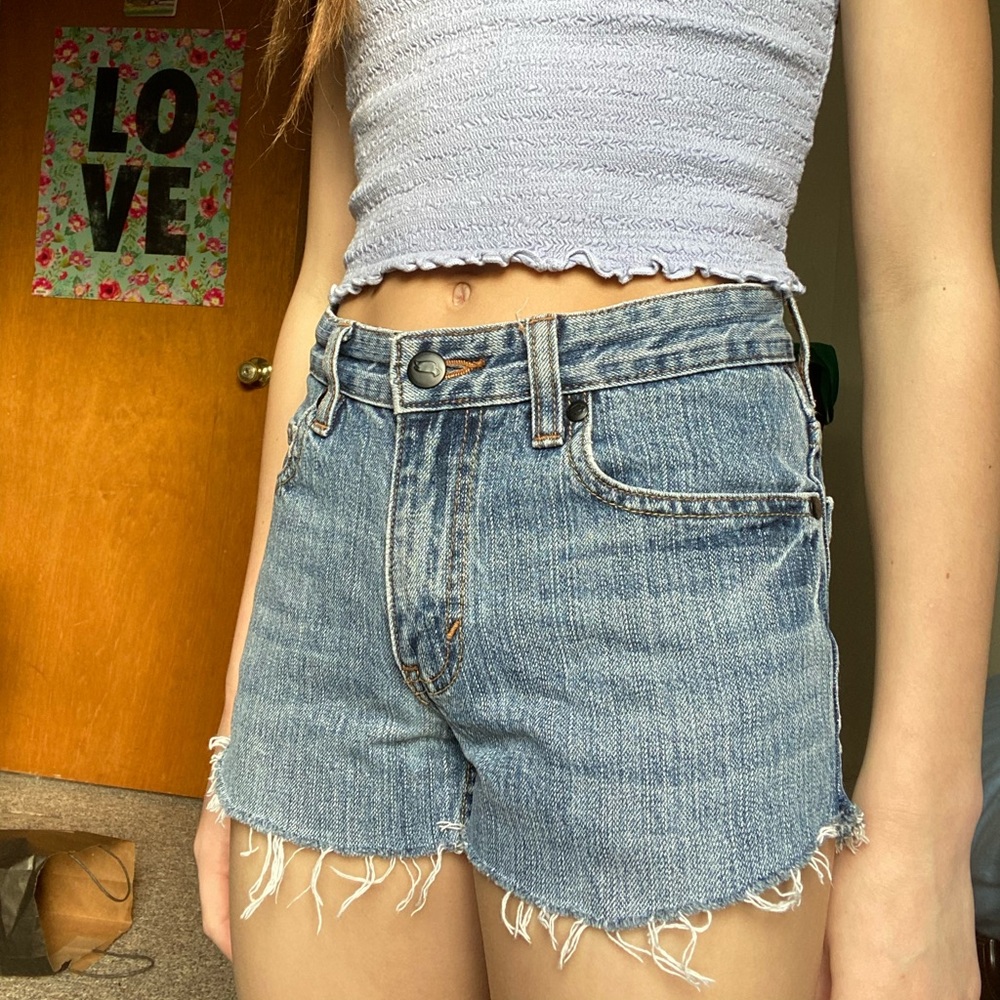 distressed cutoff shorts